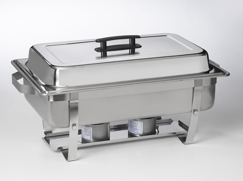 CHAFING DISH STAINLESS STEEL - 8 QT