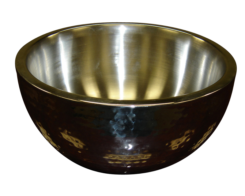 S/S HAMMERED 12" BOWL