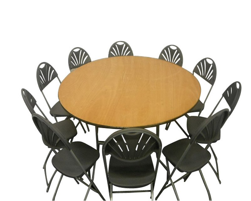 66" Round Table - seats 10 full sit down dinner