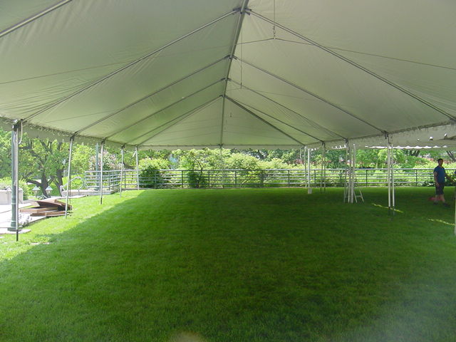 30 X 105 WHITE FRAME TENT (For up to 315 people)