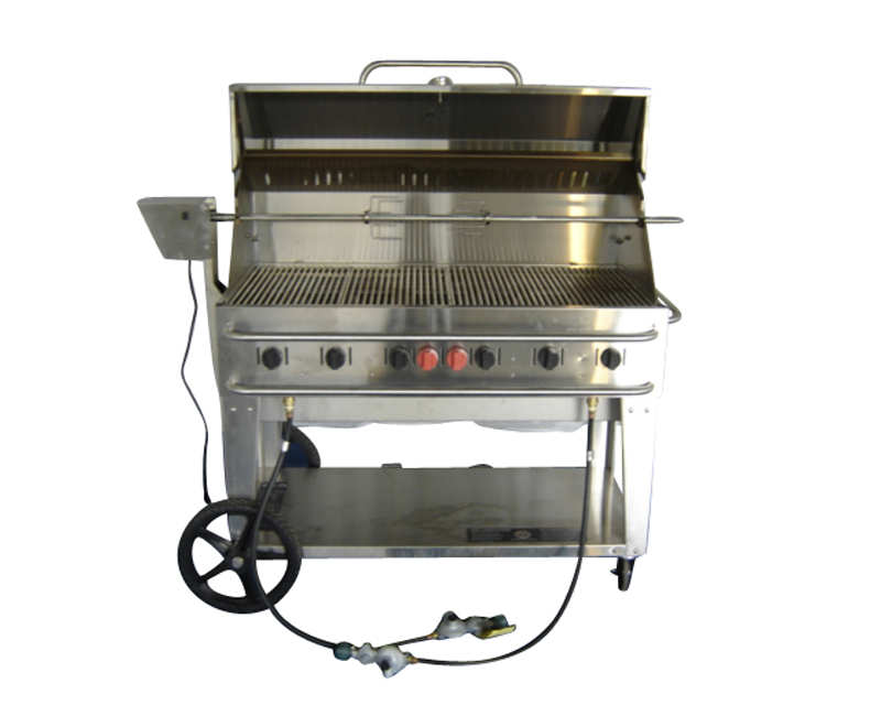 2' x 4' PROPANE BBQ & SPIT (Requires two 20lb tanks) *discontinued*