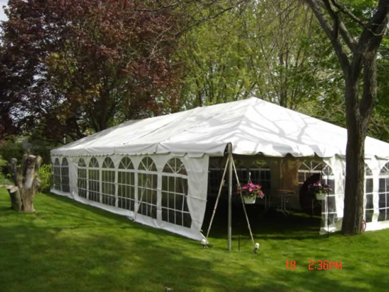 20 X 50 WHITE FRAME TENT (For up to 100 people)