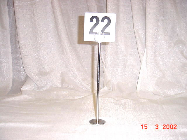 TABLE NUMBERS & STANDS