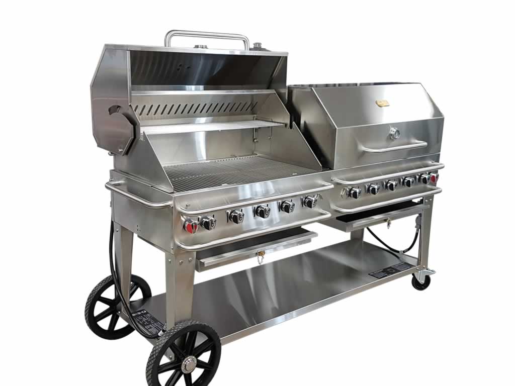 2'X6' PROPANE DELUXE BBQ (requires 2 - 30lb propane tanks) THIS ITEM IS DELIVERY ONLY.