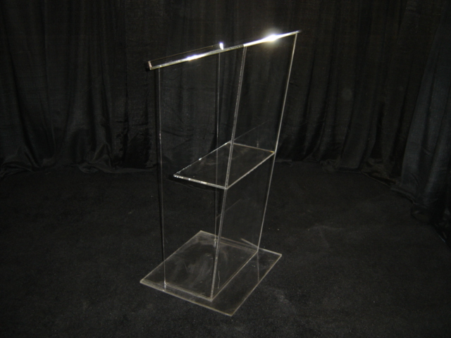 CLEAR ACRYLIC PODIUM/LECTURN