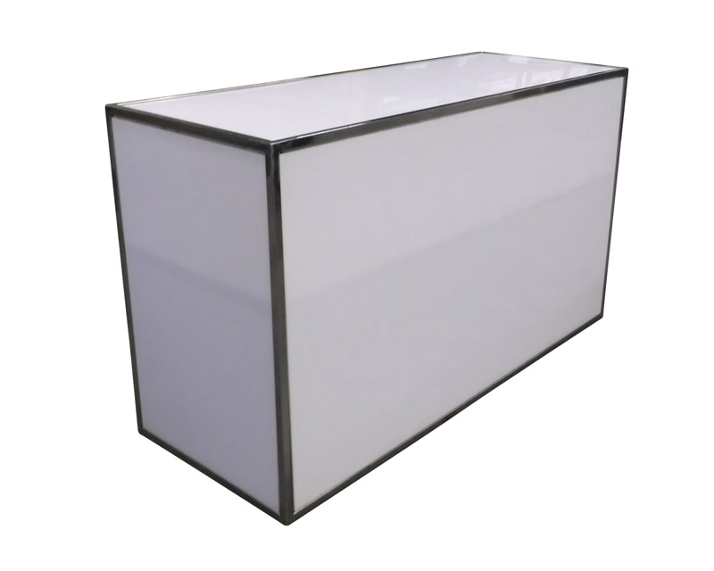 6' LUCITE WHITE BAR