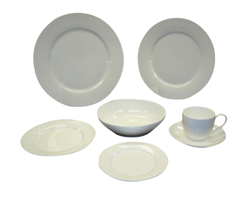 CASHMERE WHITE SAUCER-BONE CHINA