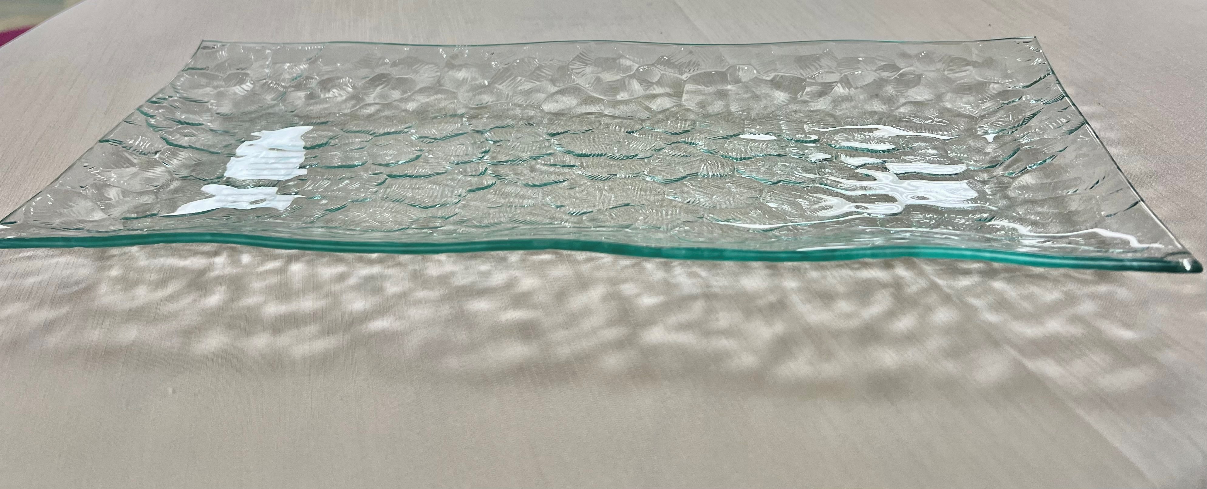 MINERALI 5" X 14" GLASS PLATTER 