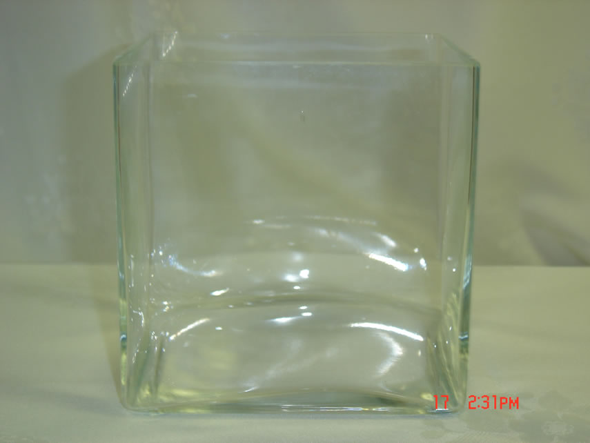 6" GLASS BUFFET CUBE