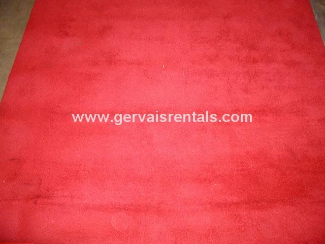 6' X 20' RED AISLE CARPET