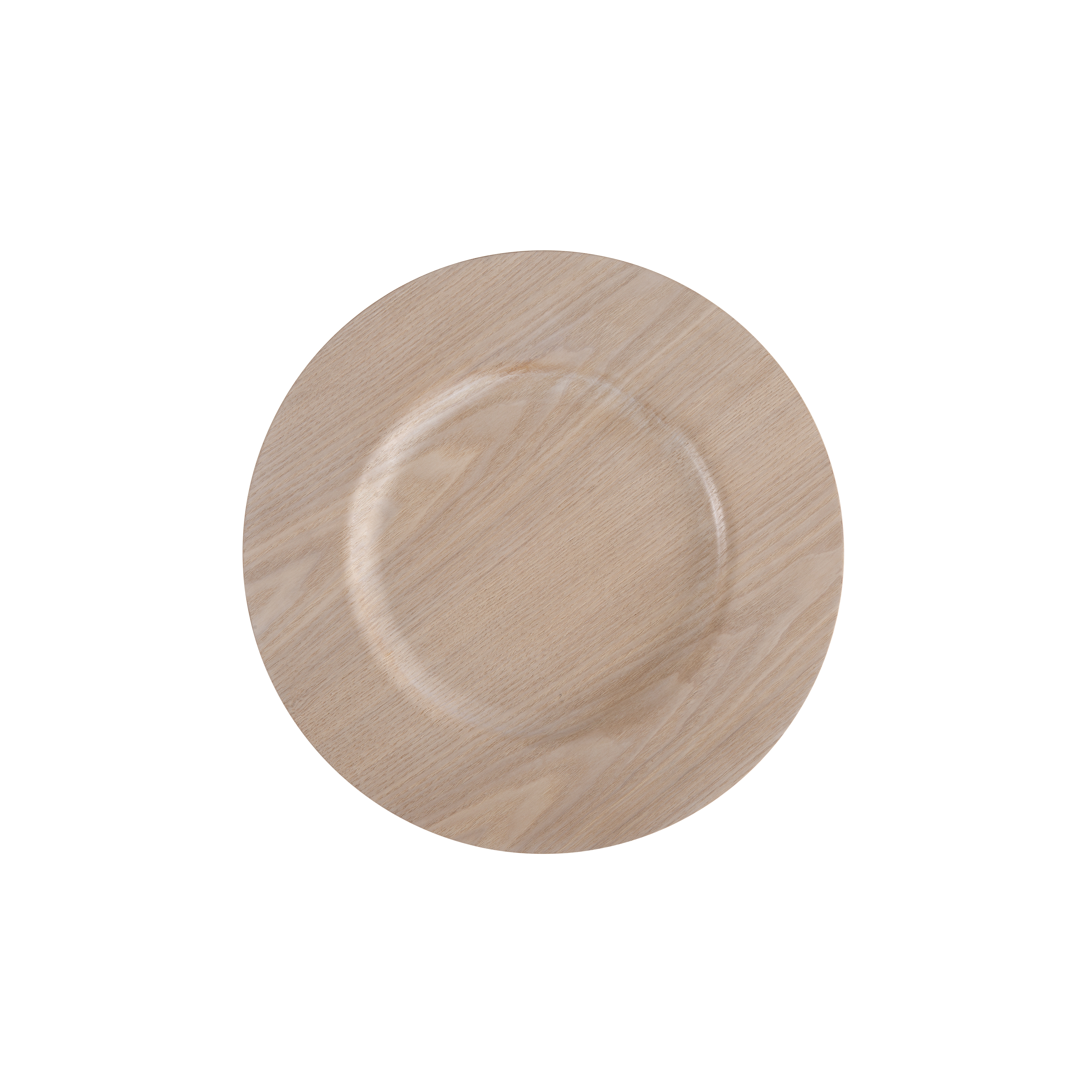 WOOD VENEER CHARGER 13"