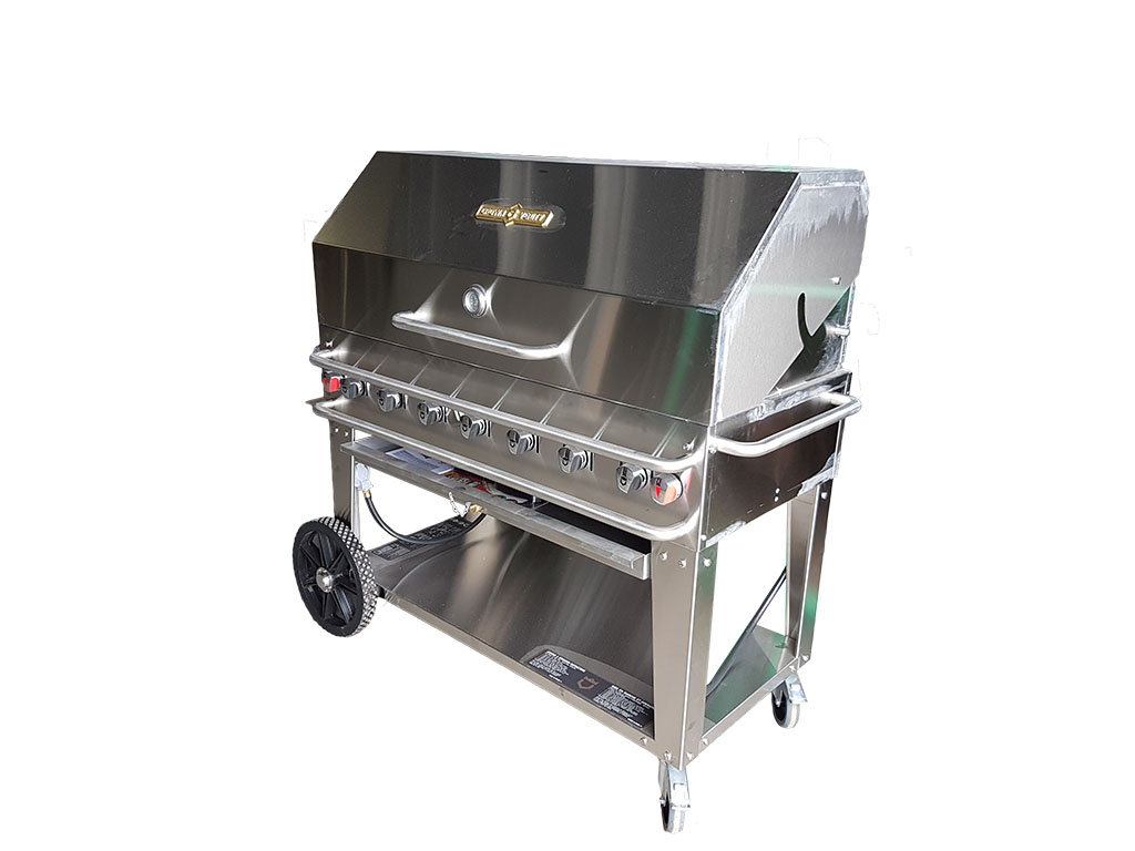 2'X4' PROPANE DELUXE BBQ - (requires 2 - 30lb propane tanks) THIS ITEM IS DELIVERY ONLY.